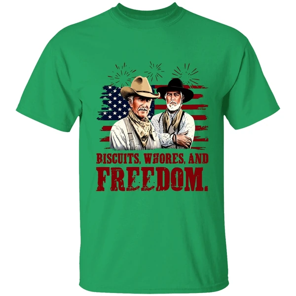 Robert Duvall And Tommy Lee Jones Biscuits Whores And Freedom Shirt - Image 8