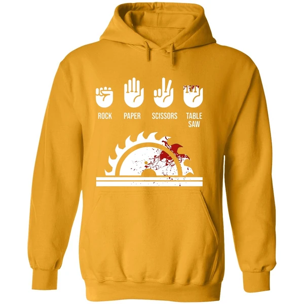 Rock Paper Scissors Table Saw Hoodie