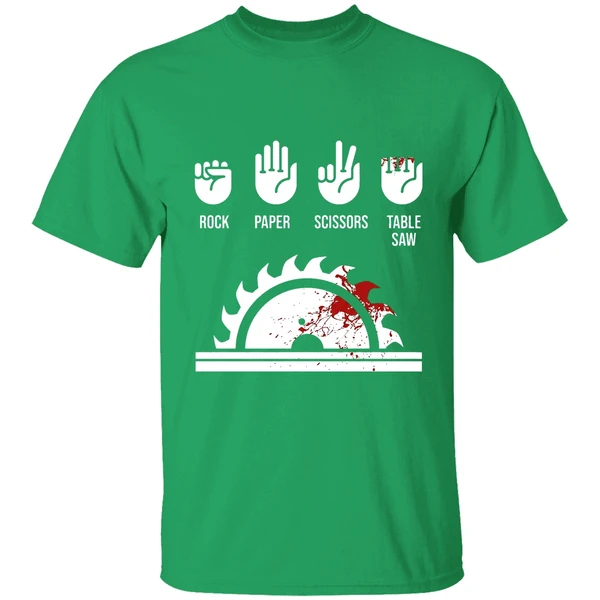 Rock Paper Scissors Table Saw Shirt - Image 2