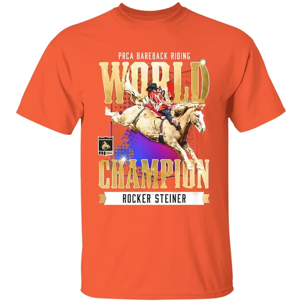Rocker Steiner Prca 2025 Bareback Riding World Champion Shirt - Image 6