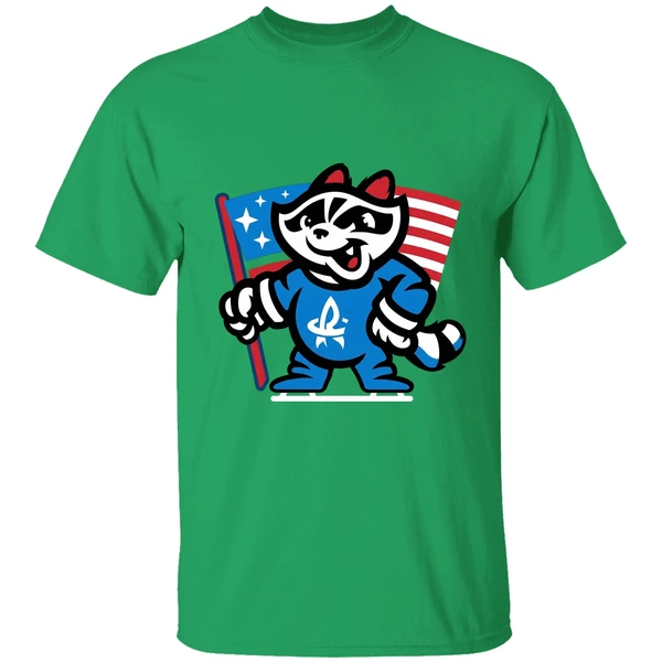 Rocket City Trash Pandas Flag Mascot 2025 Shirt - Image 2