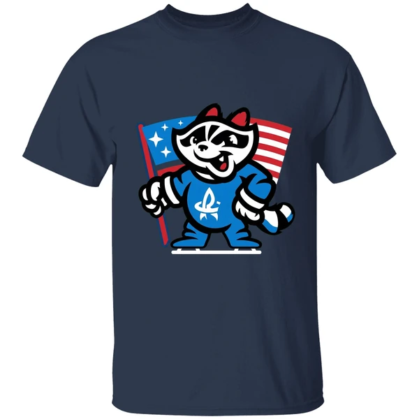 Rocket City Trash Pandas Flag Mascot 2025 Shirt - Image 5