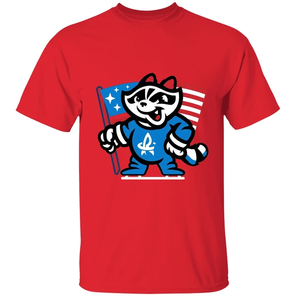 Rocket City Trash Pandas Flag Mascot 2025 Shirt - Image 7