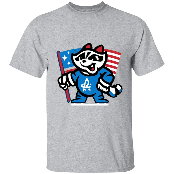 Rocket City Trash Pandas Flag Mascot 2025 Shirt - Image 9