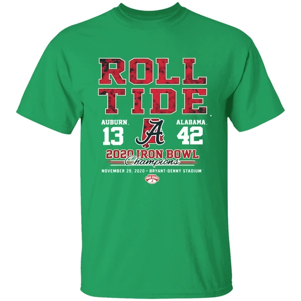 Roll Tide Auburn And Alabama 2020 Iron Bowl Champions Shirt