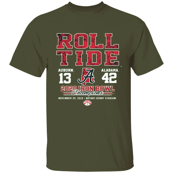 Roll Tide Auburn And Alabama 2020 Iron Bowl Champions Shirt - Image 3