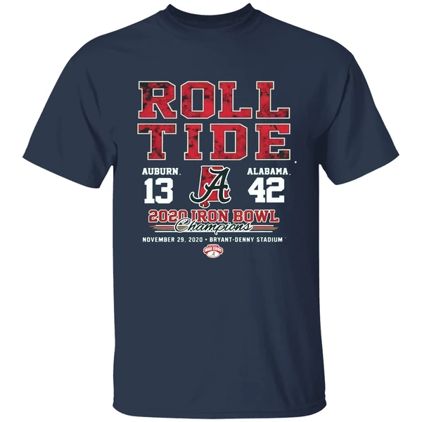 Roll Tide Auburn And Alabama 2020 Iron Bowl Champions Shirt - Image 4