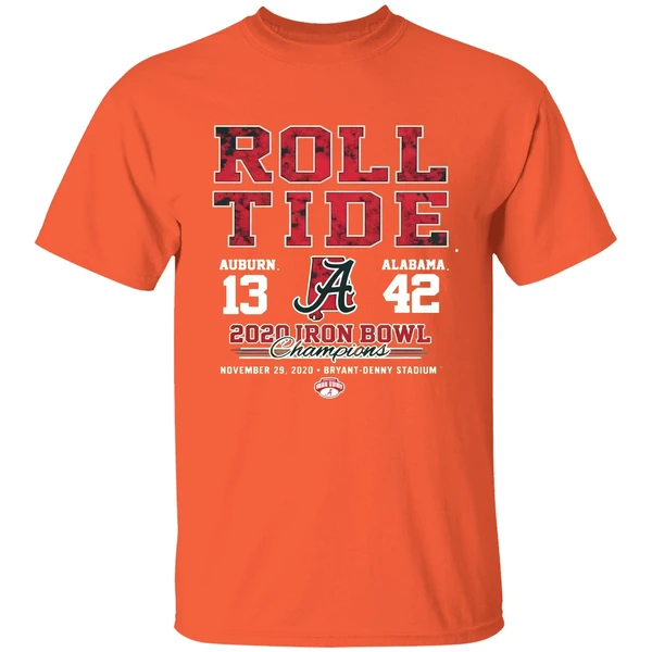 Roll Tide Auburn And Alabama 2020 Iron Bowl Champions Shirt - Image 5