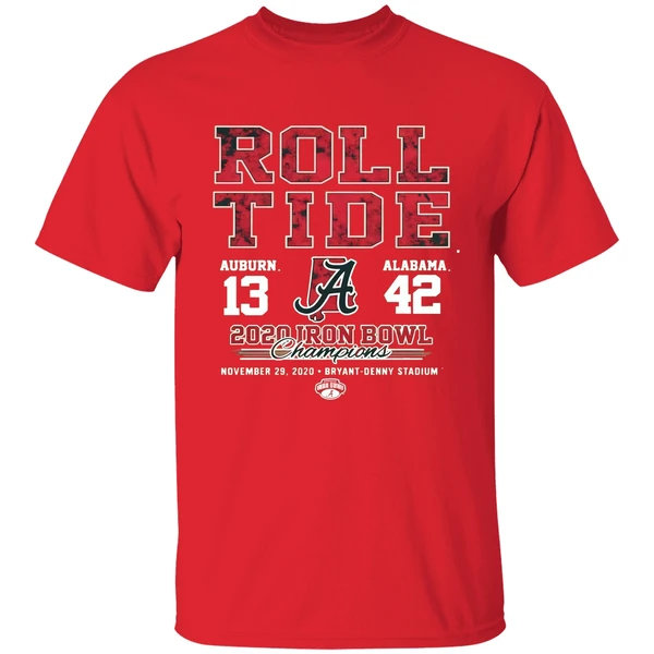 Roll Tide Auburn And Alabama 2020 Iron Bowl Champions Shirt - Image 6