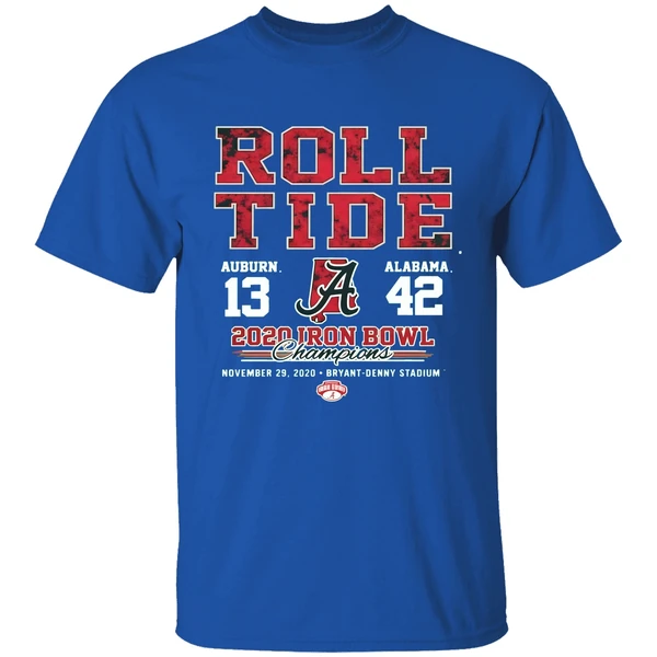 Roll Tide Auburn And Alabama 2020 Iron Bowl Champions Shirt - Image 7
