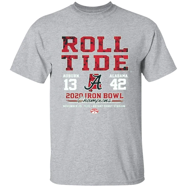 Roll Tide Auburn And Alabama 2020 Iron Bowl Champions Shirt - Image 8