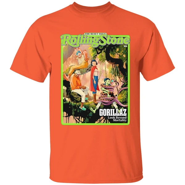 rolling stone gorillaz the reset issue february 2026 shirt orange