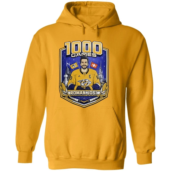 Roman Josi Nhl Nashville Predators 1000 Games Hoodie