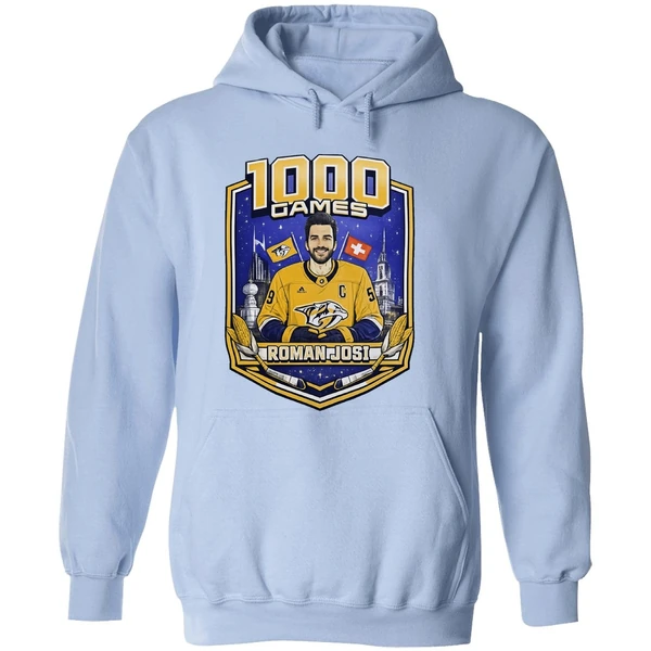 Roman Josi Nhl Nashville Predators 1000 Games Hoodie - Image 4