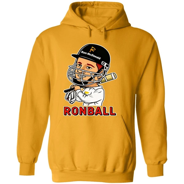 Ronball Bazball Ron Mcdonald Baseball Hoodie