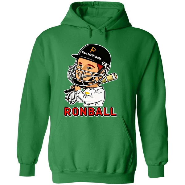 Ronball Bazball Ron Mcdonald Baseball Hoodie - Image 2