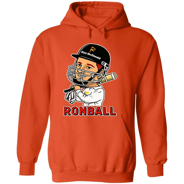Ronball Bazball Ron Mcdonald Baseball Hoodie - Image 6
