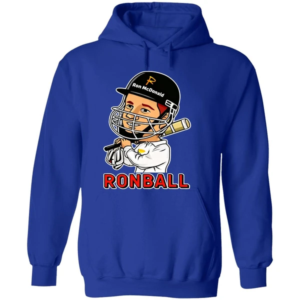 Ronball Bazball Ron Mcdonald Baseball Hoodie - Image 7