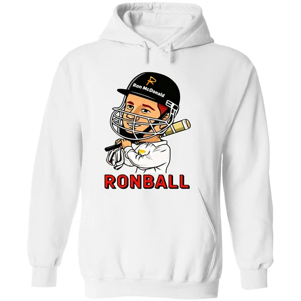 Ronball Bazball Ron Mcdonald Baseball Hoodie - Image 8
