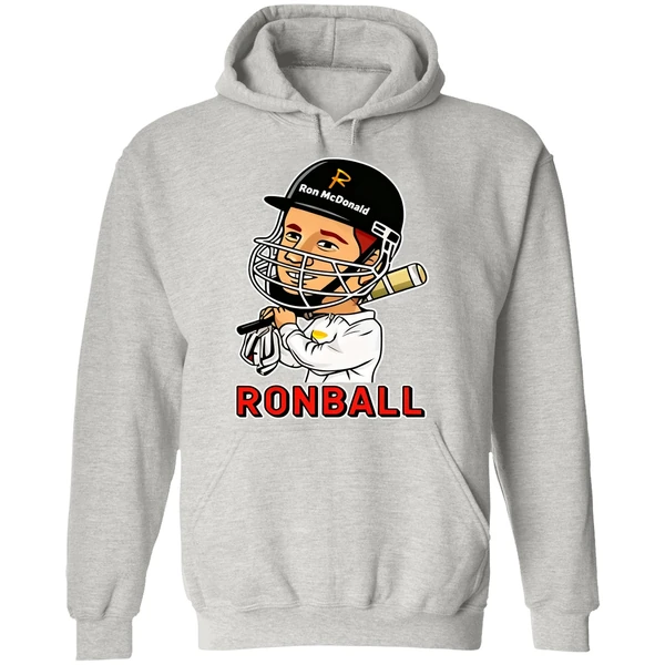 Ronball Bazball Ron Mcdonald Baseball Hoodie - Image 9