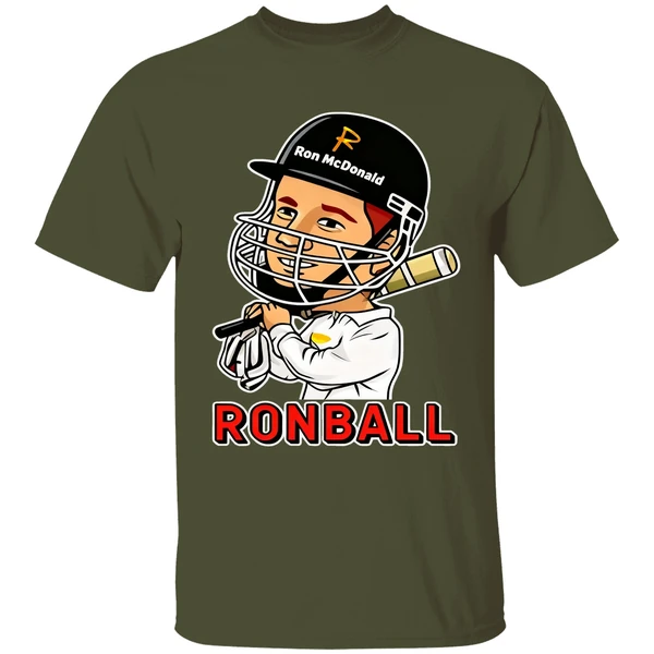 Ronball Bazball Ron Mcdonald Baseball Shirt - Image 4