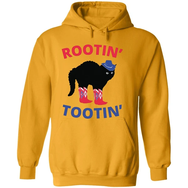 Rootin Tootin Cowboy Black Cat Hoodie