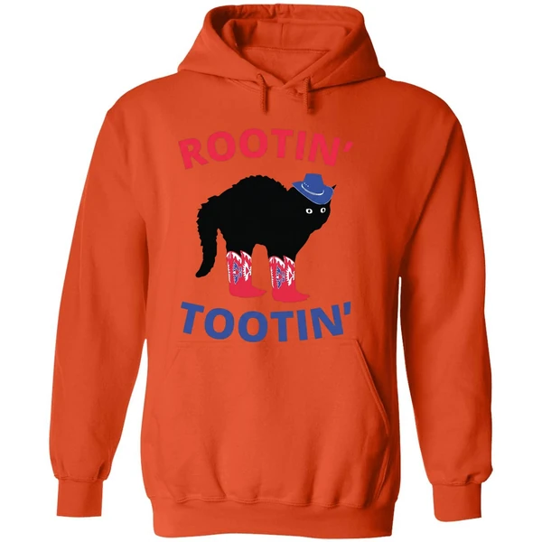 Rootin Tootin Cowboy Black Cat Hoodie - Image 6