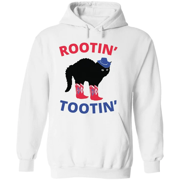 Rootin Tootin Cowboy Black Cat Hoodie - Image 8