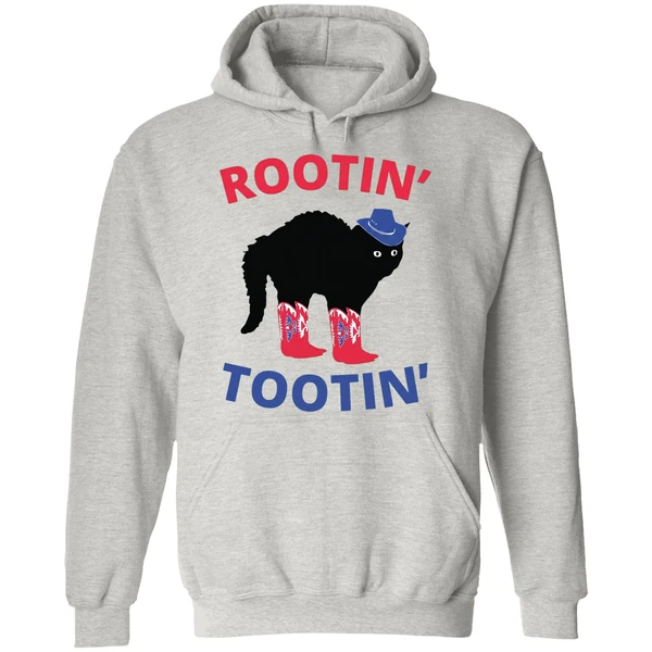Rootin Tootin Cowboy Black Cat Hoodie - Image 9
