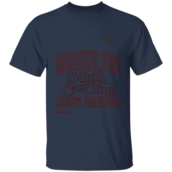 rooting for south carolina gamecocks womens basketball logo shirt navy