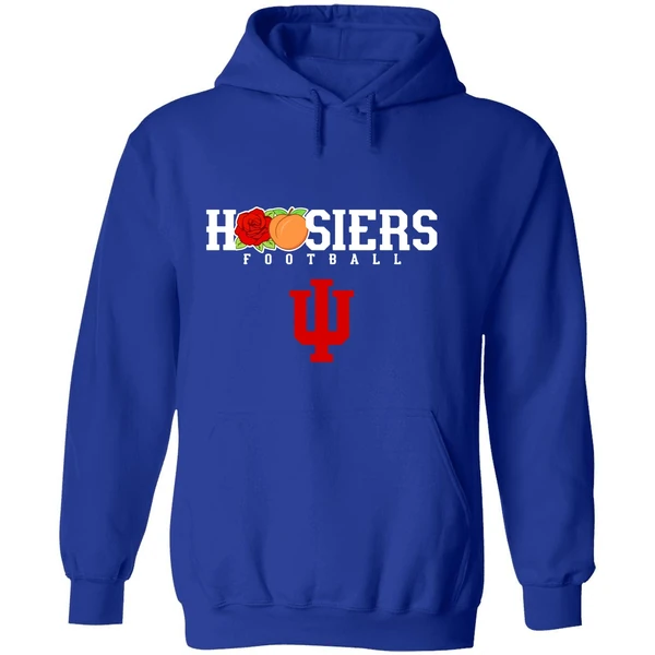 Rose Bowl Peach Bowl Champs Hoosiers Football Hoodie - Image 7