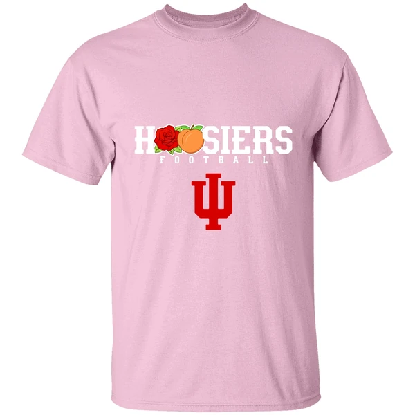 rose bowl peach bowl champs hoosiers football shirt lightpink
