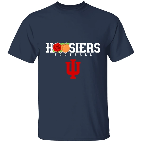Rose Bowl Peach Bowl Champs Hoosiers Football Shirt - Image 5