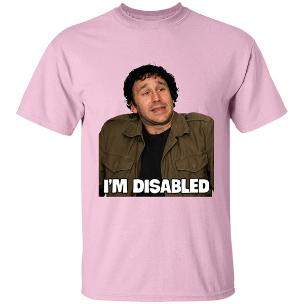 roy the it crowd im disabled shirt lightpink