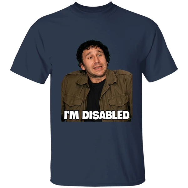 roy the it crowd im disabled shirt navy