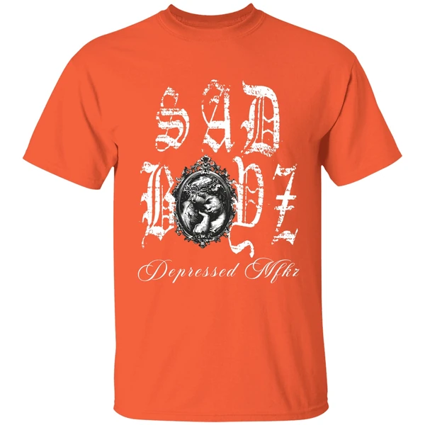 sad boyz old english shirt orange