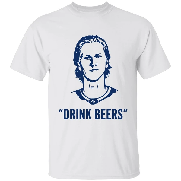 Sam Carrick Wearing Rasmus Dahlin Drink Beers Shirt