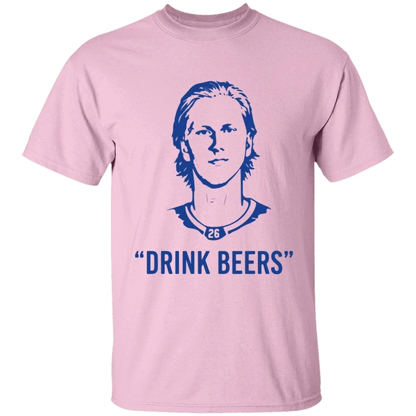 Sam Carrick With Rasmus Dahlin Drink Beer Shirt - Image 2