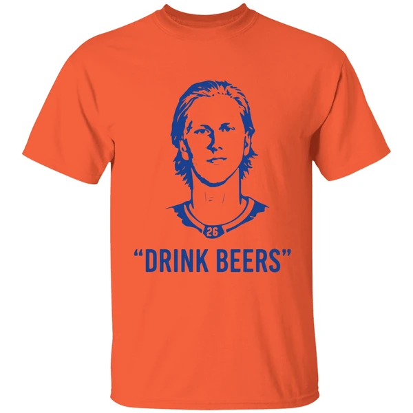 Sam Carrick With Rasmus Dahlin Drink Beer Shirt - Image 3
