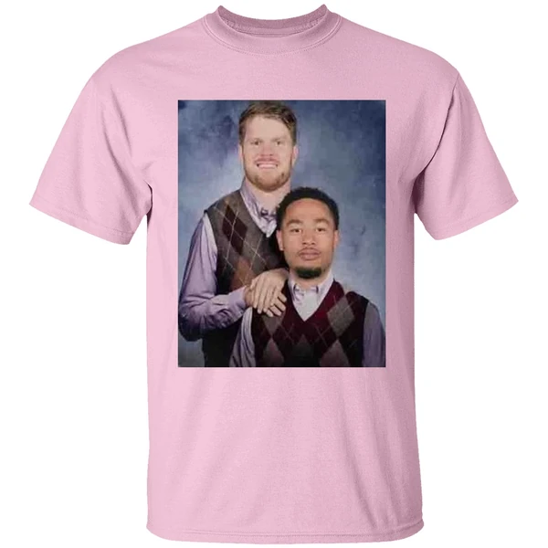 sam darnold and jaxon smith step brothers shirt lightpink