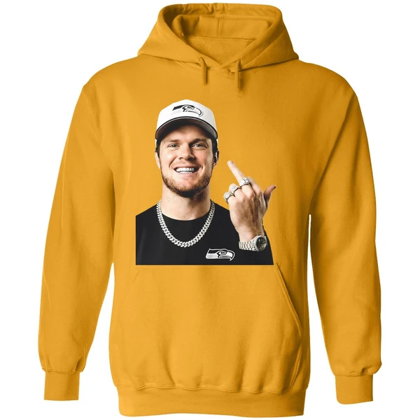 Sam Darnold Middle Finger Super Bowl Lx Seattle Seahawks 2026 Hoodie