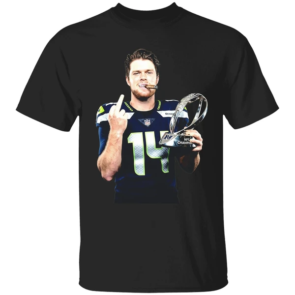 Sam Darnold Seattle Seahawks 2026 Super Bowl Lx Trophy Middle Finger Shirt