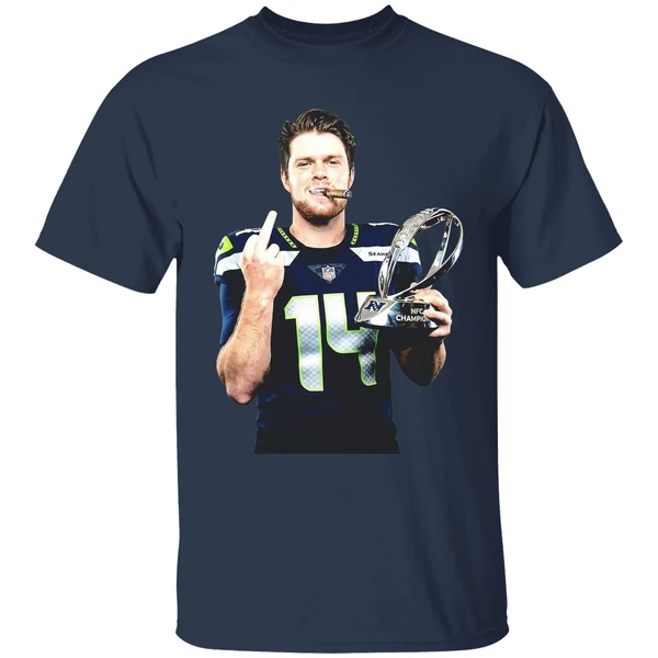 Sam Darnold Seattle Seahawks 2026 Super Bowl Lx Trophy Middle Finger Shirt - Image 5