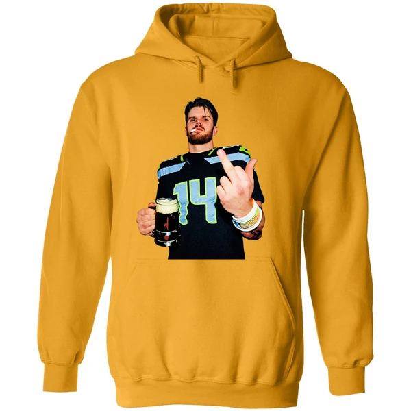Sam Darnold Seattle Seahawks Smoking Middle Finger Champions Hoodie
