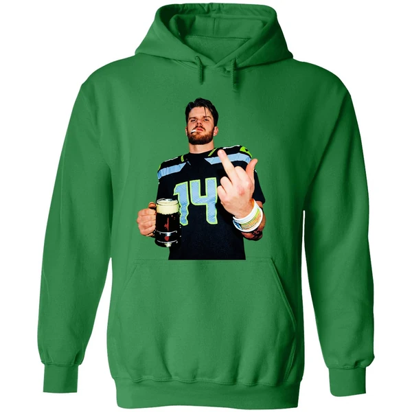 Sam Darnold Seattle Seahawks Smoking Middle Finger Champions Hoodie - Image 2