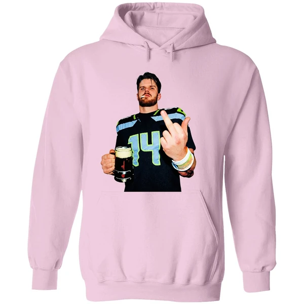 Sam Darnold Seattle Seahawks Smoking Middle Finger Champions Hoodie - Image 5