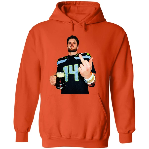 Sam Darnold Seattle Seahawks Smoking Middle Finger Champions Hoodie - Image 6