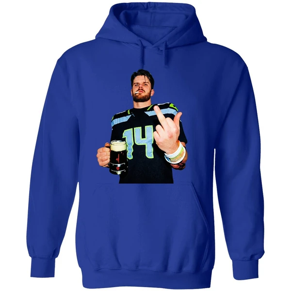Sam Darnold Seattle Seahawks Smoking Middle Finger Champions Hoodie - Image 7