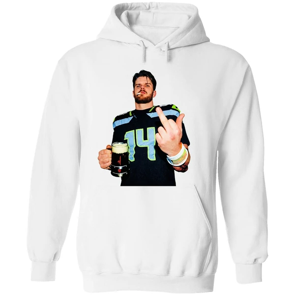 Sam Darnold Seattle Seahawks Smoking Middle Finger Champions Hoodie - Image 8