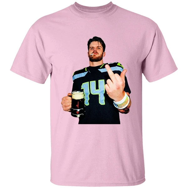 sam darnold seattle seahawks smoking middle finger champions shirt lightpink